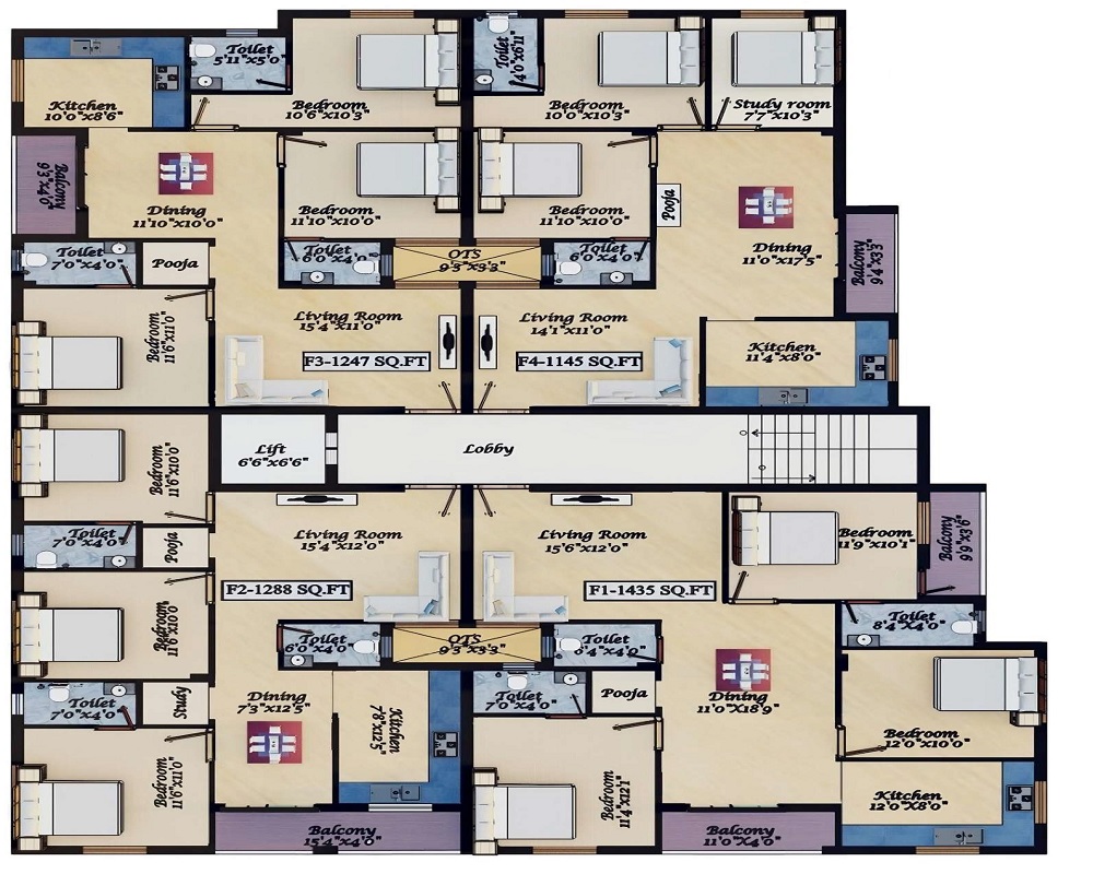 Grand Excelencia Floor Plans