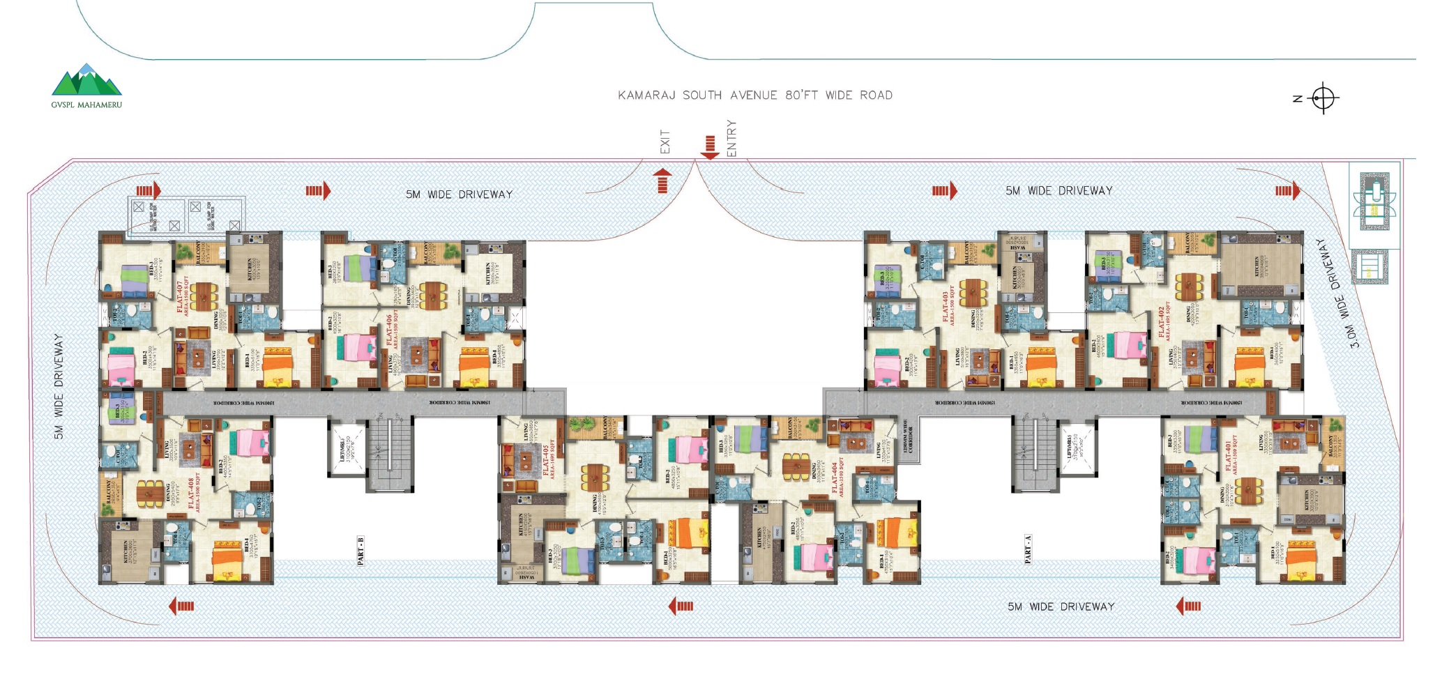 GVSPL Mahameru Floor Plans