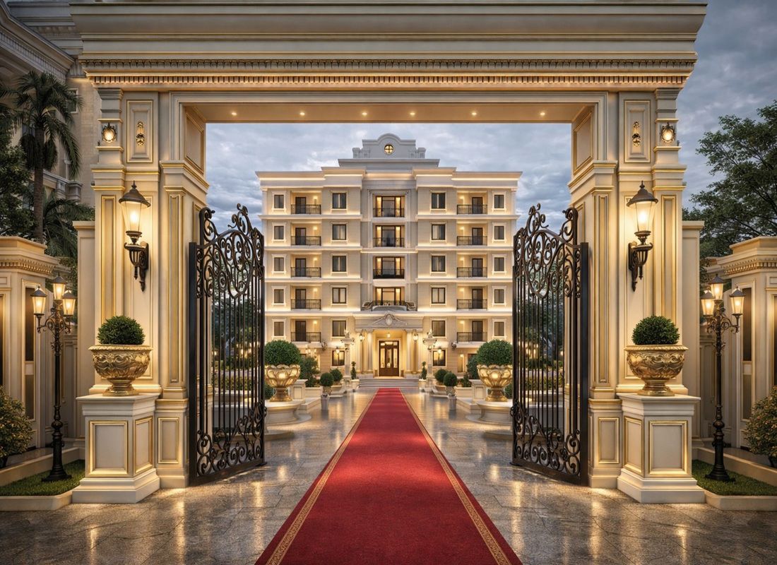 Hanu Luxe Palace Entrance View