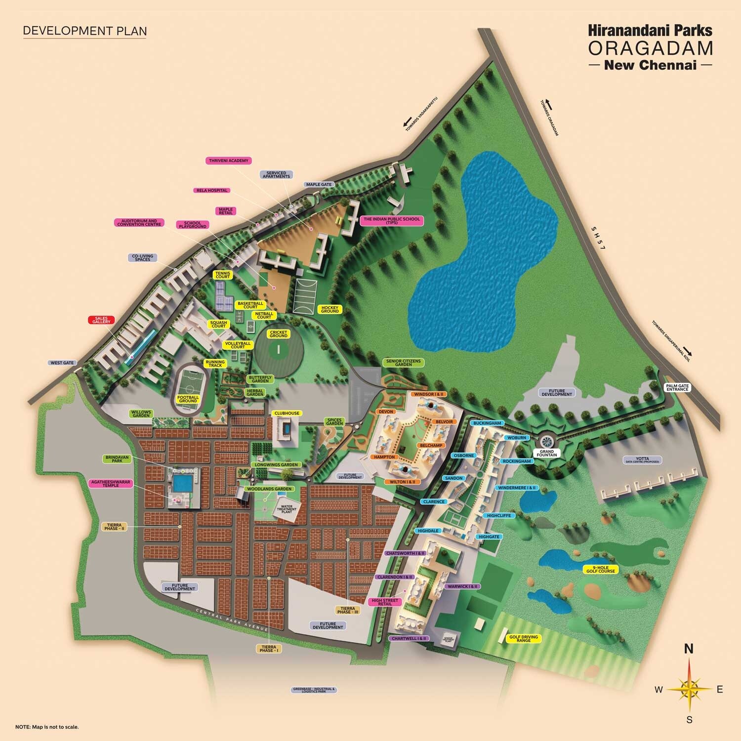 Hiranandani-Parks-Villa-Plot_a collage of photos of a house with a cartoon character on it