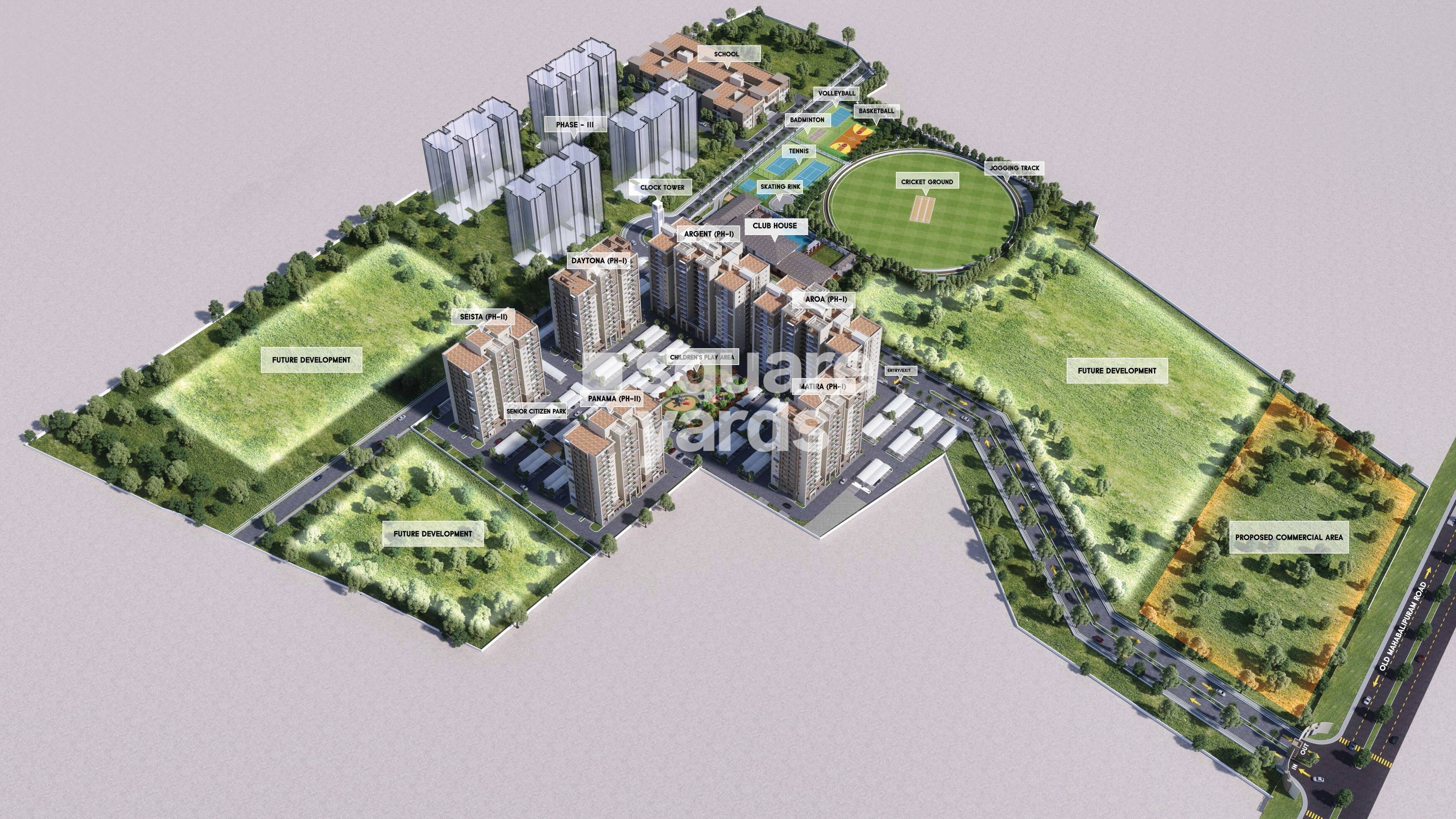 Incor-PBEL-City-Chennai_an aerial view of a model of a city