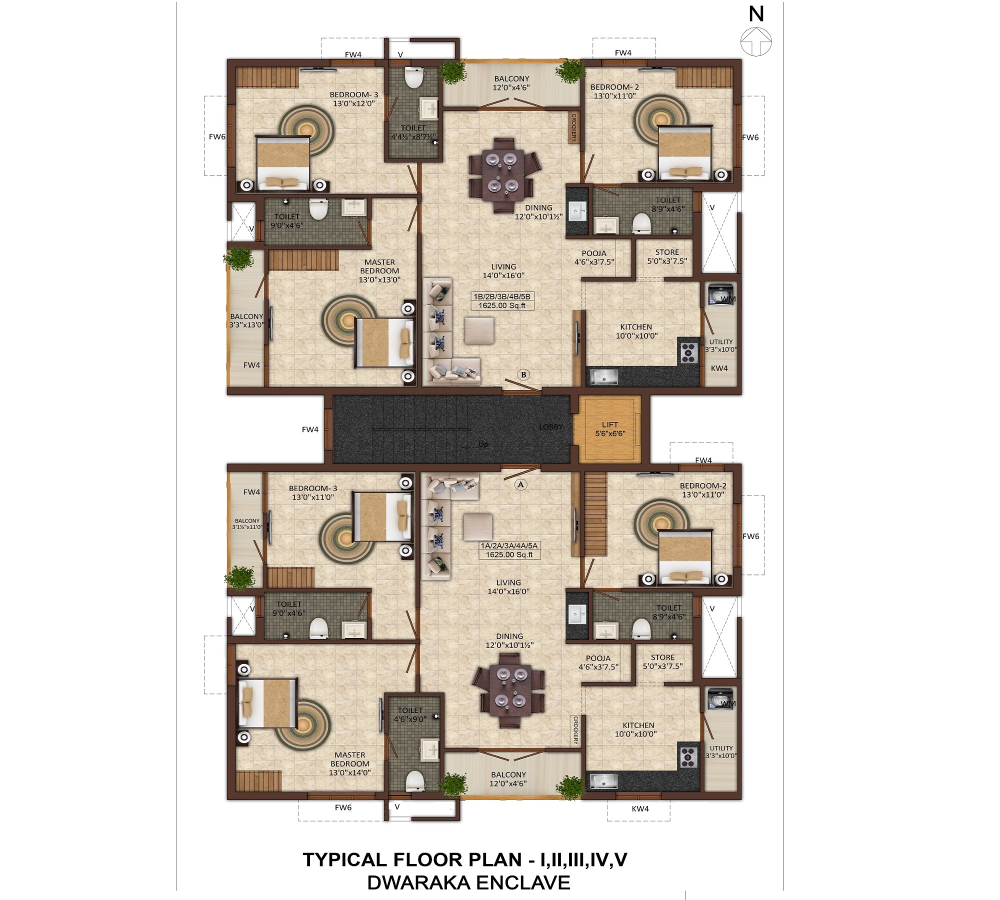 India Dwaraka Enclave Floor Plans