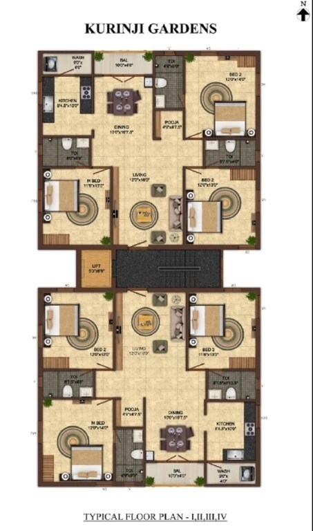 India Kurinji Garden Floor Plans