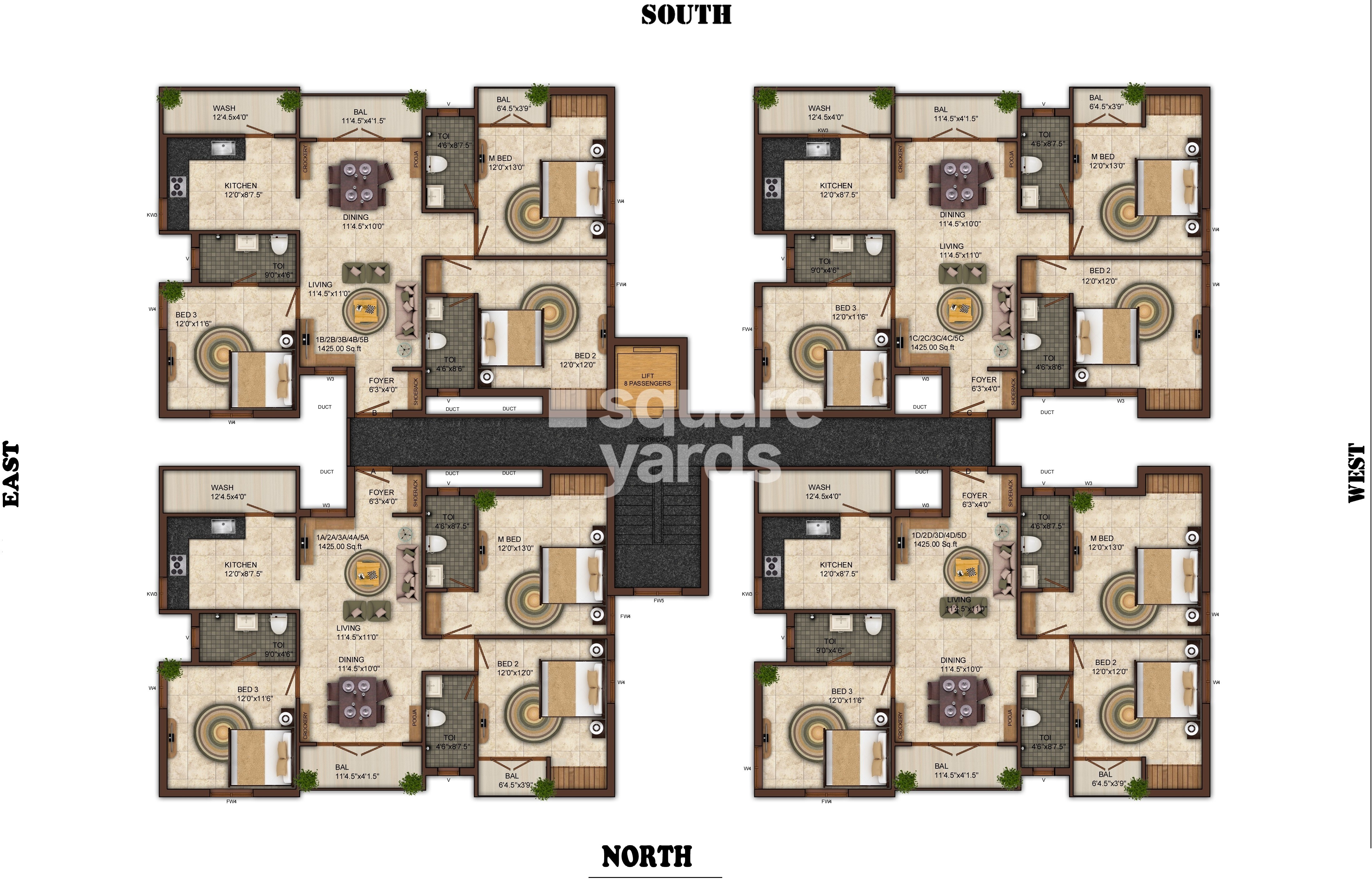 India Lakshmi Vrindavan Floor Plans