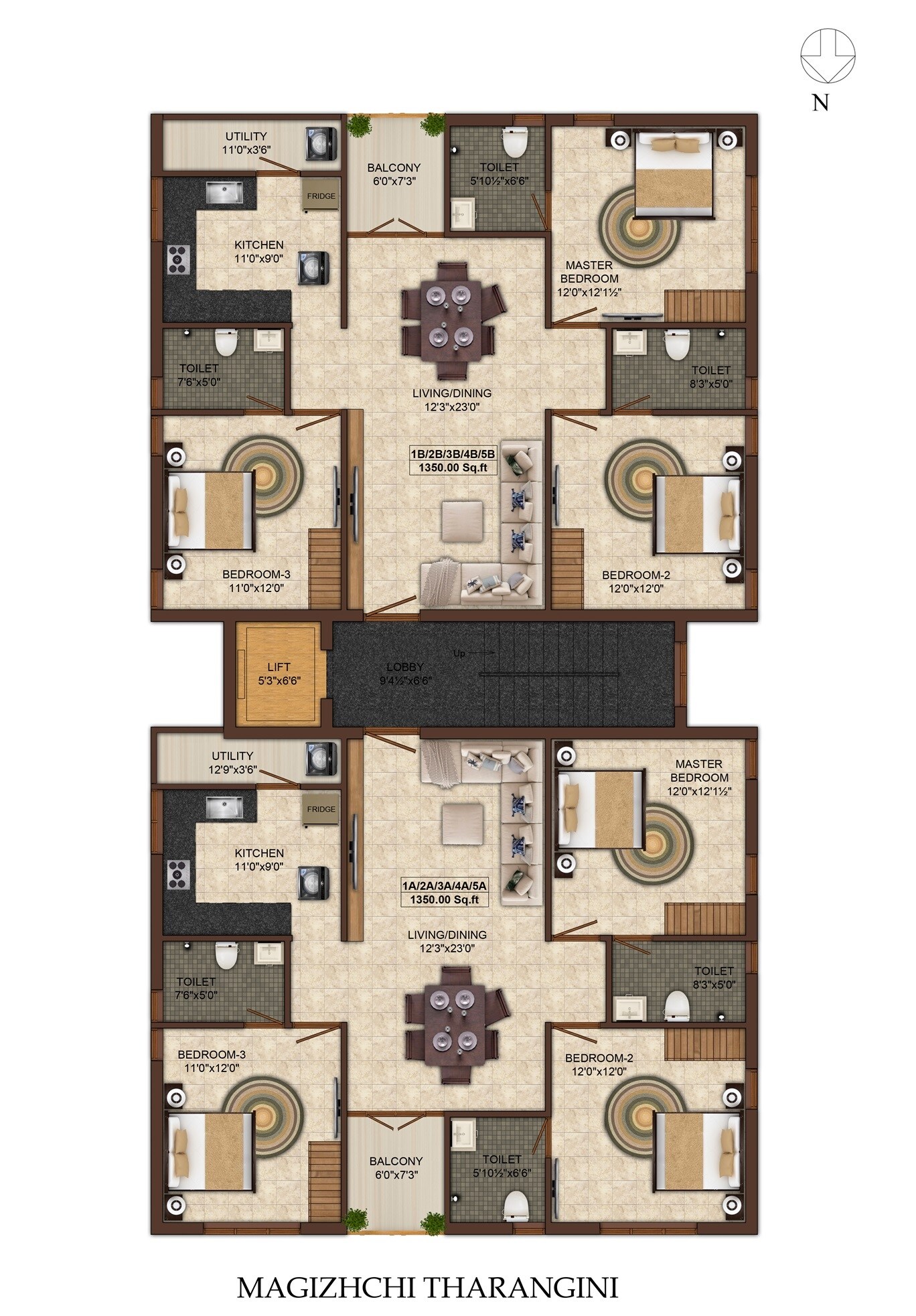 India Magizhchi Tharangini Floor Plans