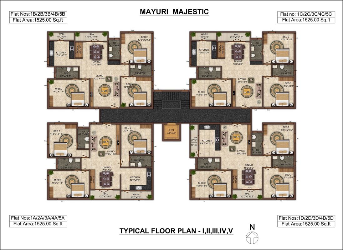 India Mayuri Majestic Floor Plans