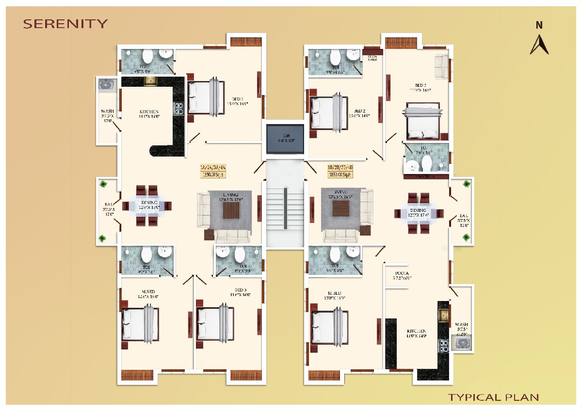 India Serenity Floor Plans