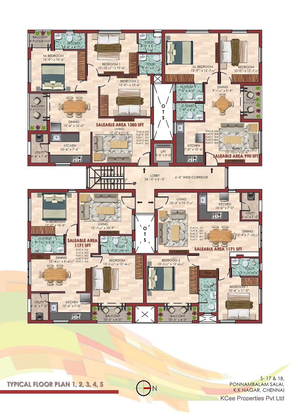 KCee Aaradhyam Floor Plans