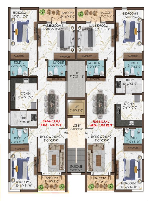 Kcee Kalpavriksha Floor Plans