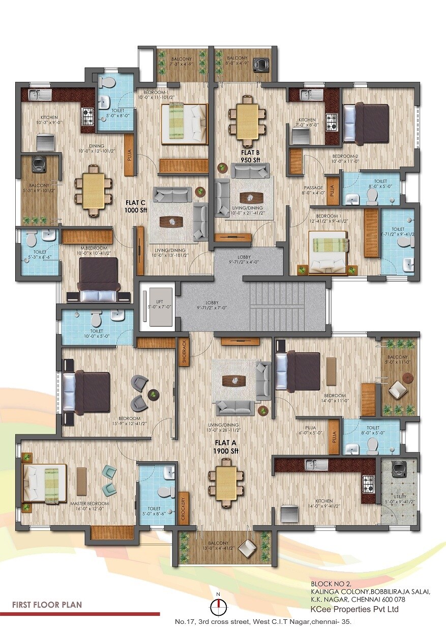 KCee Saimadhavam Floor Plans