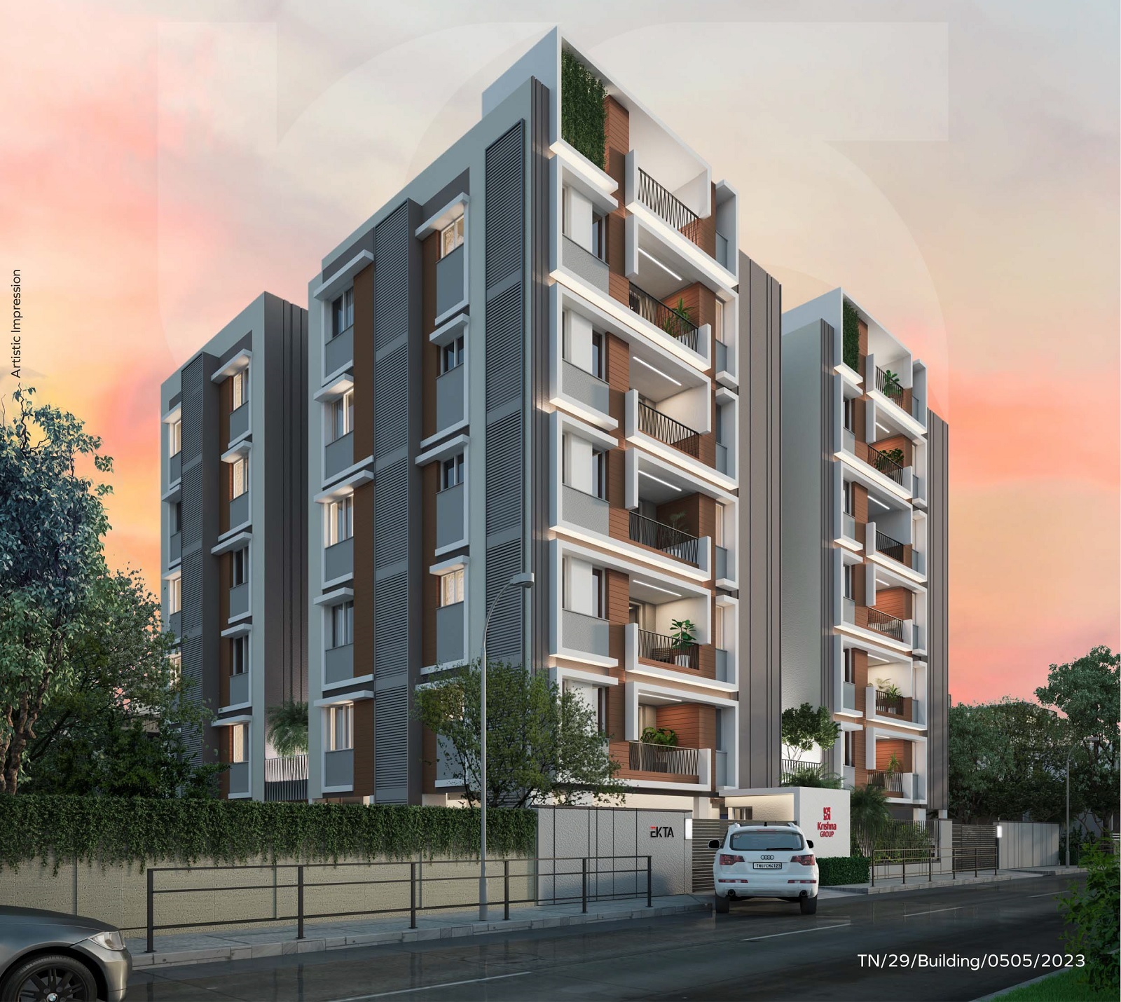 Krishna Ekta Apartment Exteriors