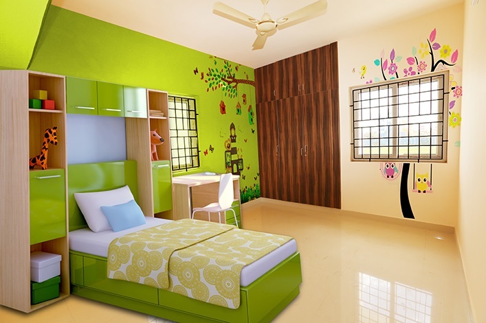 Mahalakshmi Rupam Apartment Interiors