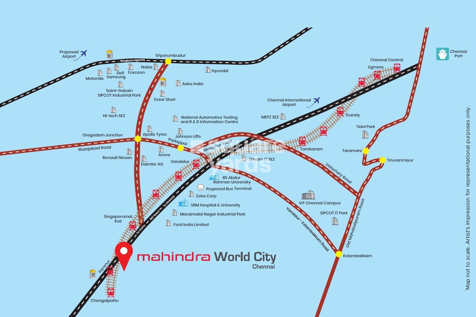 Mahindra Lakefront Estates Location Image