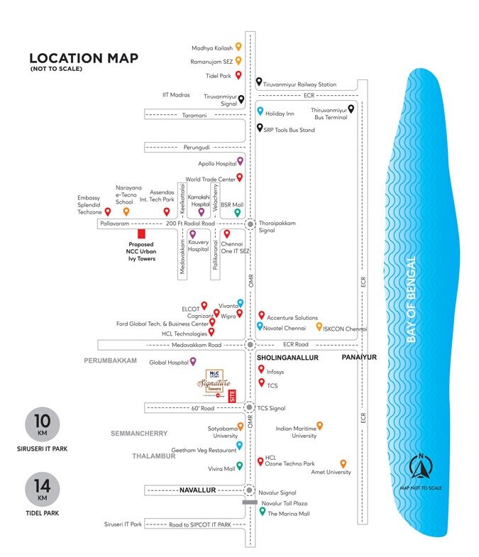 NCC Signature Towers Location Image