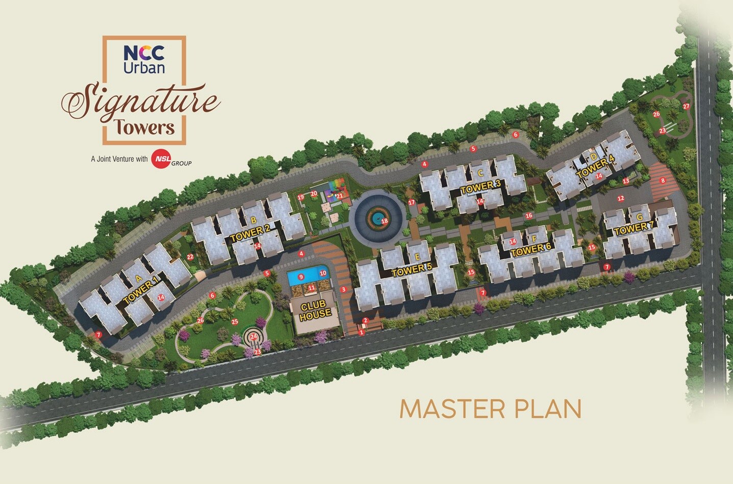 NCC Signature Towers Master Plan 1