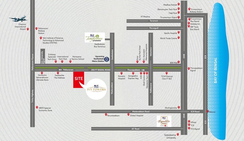 NCC Urban Ivy Towers Location Image