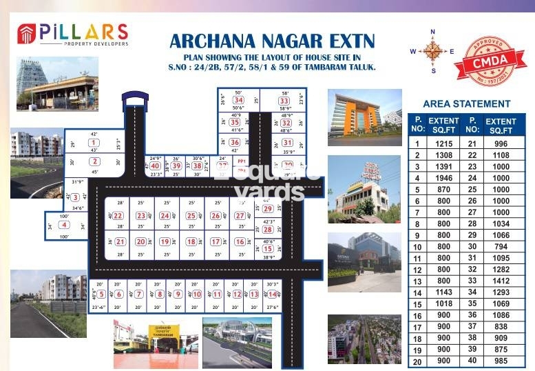 Pillars Archana Nagar Extension Master Plan Image