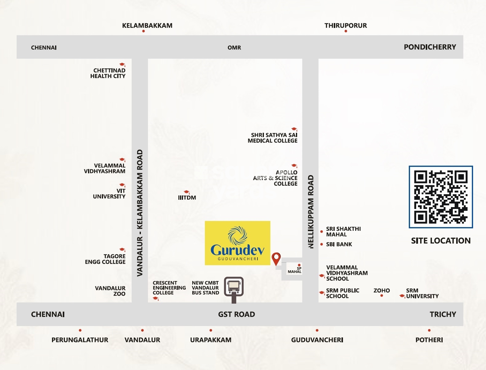 PKR Estates Gurudev Location Image