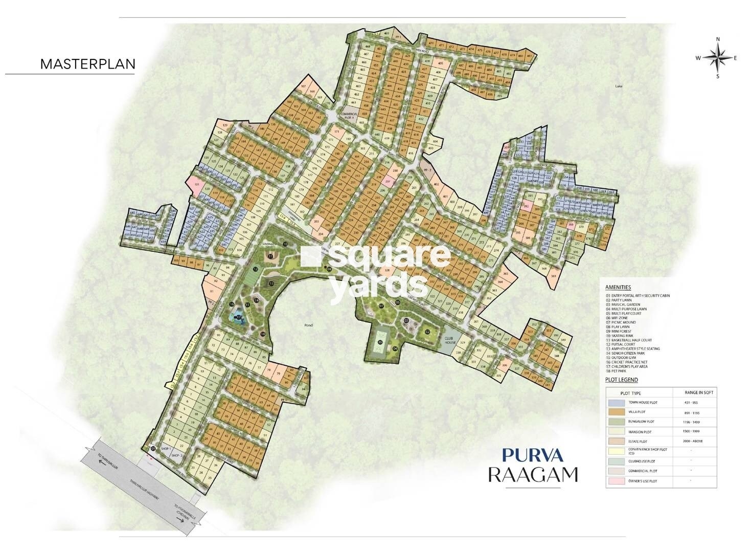 Puravankara-Plots_a collage of photos showing different types of shots