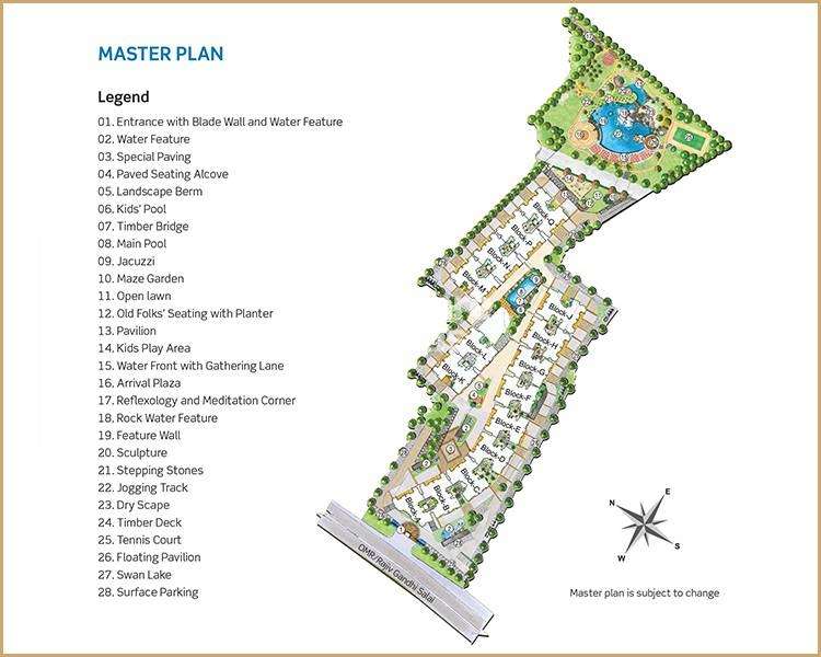 puravankara purva swanlake project master plan image2