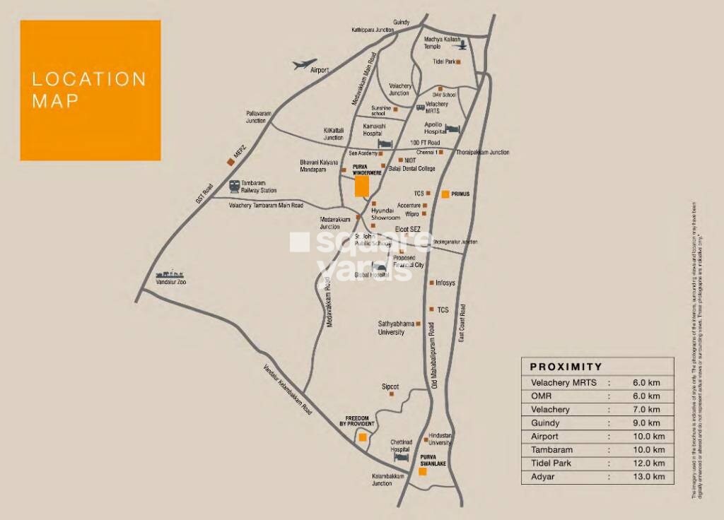 Purva Windermere Location Image