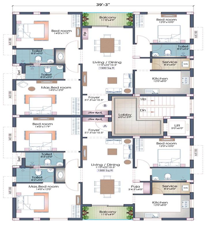 Pushkar 176 Defence Colony Floor Plans