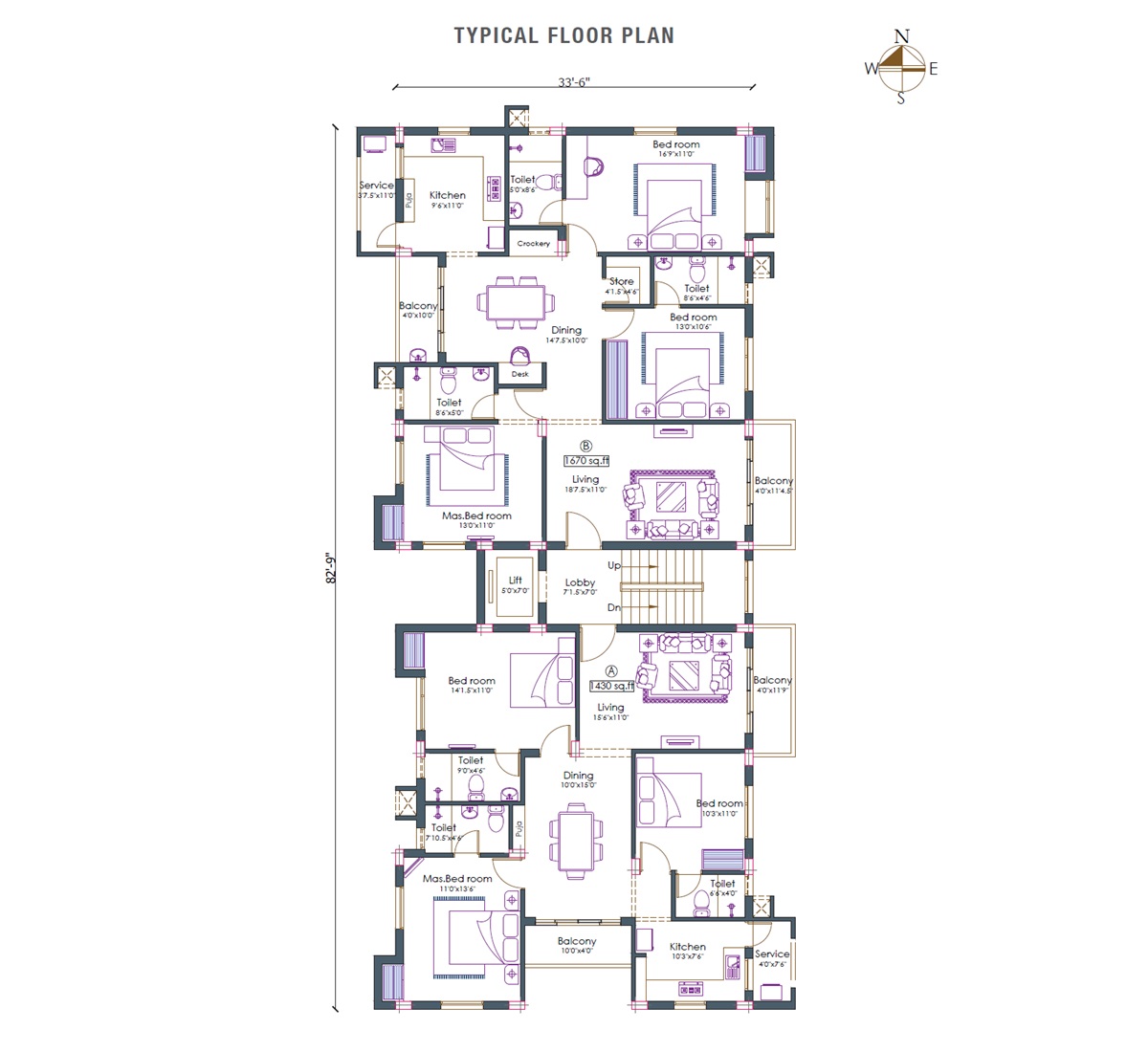 Pushkar Krishna Floor Plans