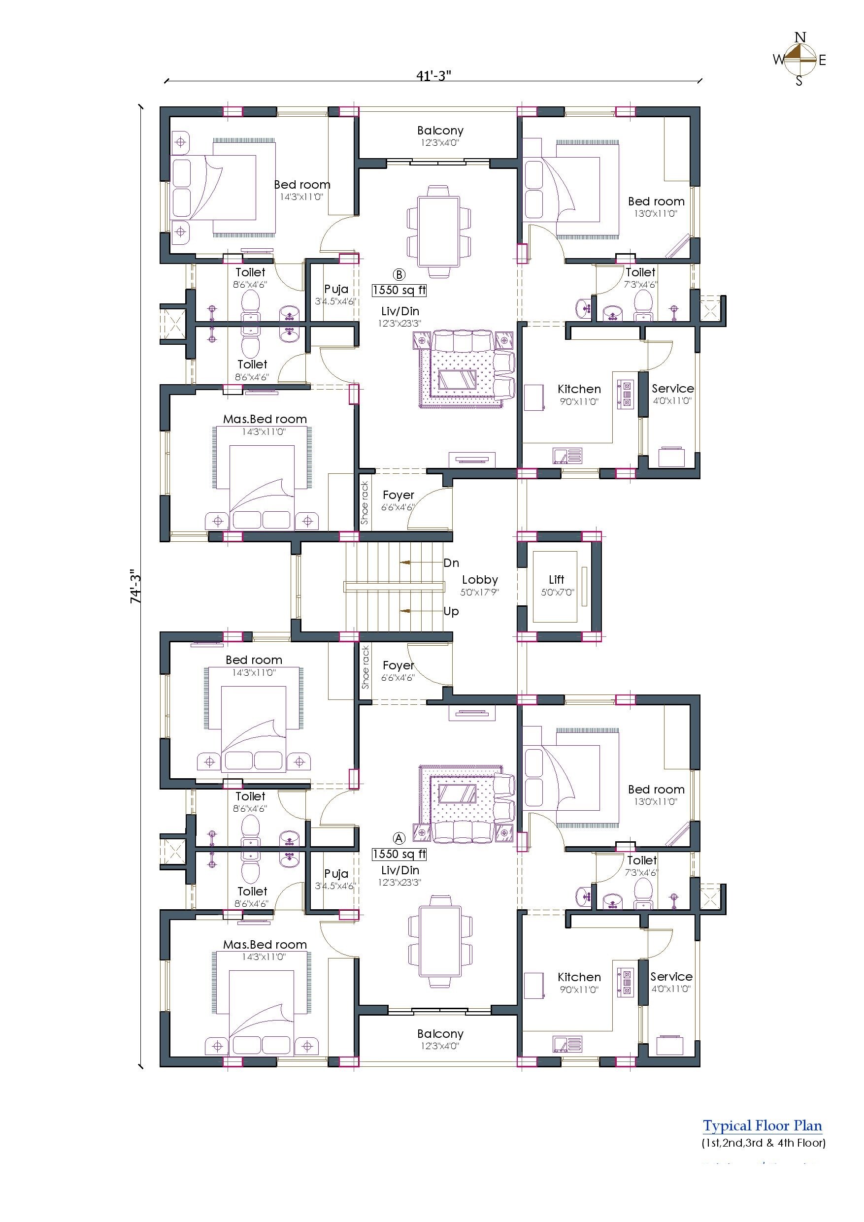 Pushkar Royale Nalantha Floor Plans