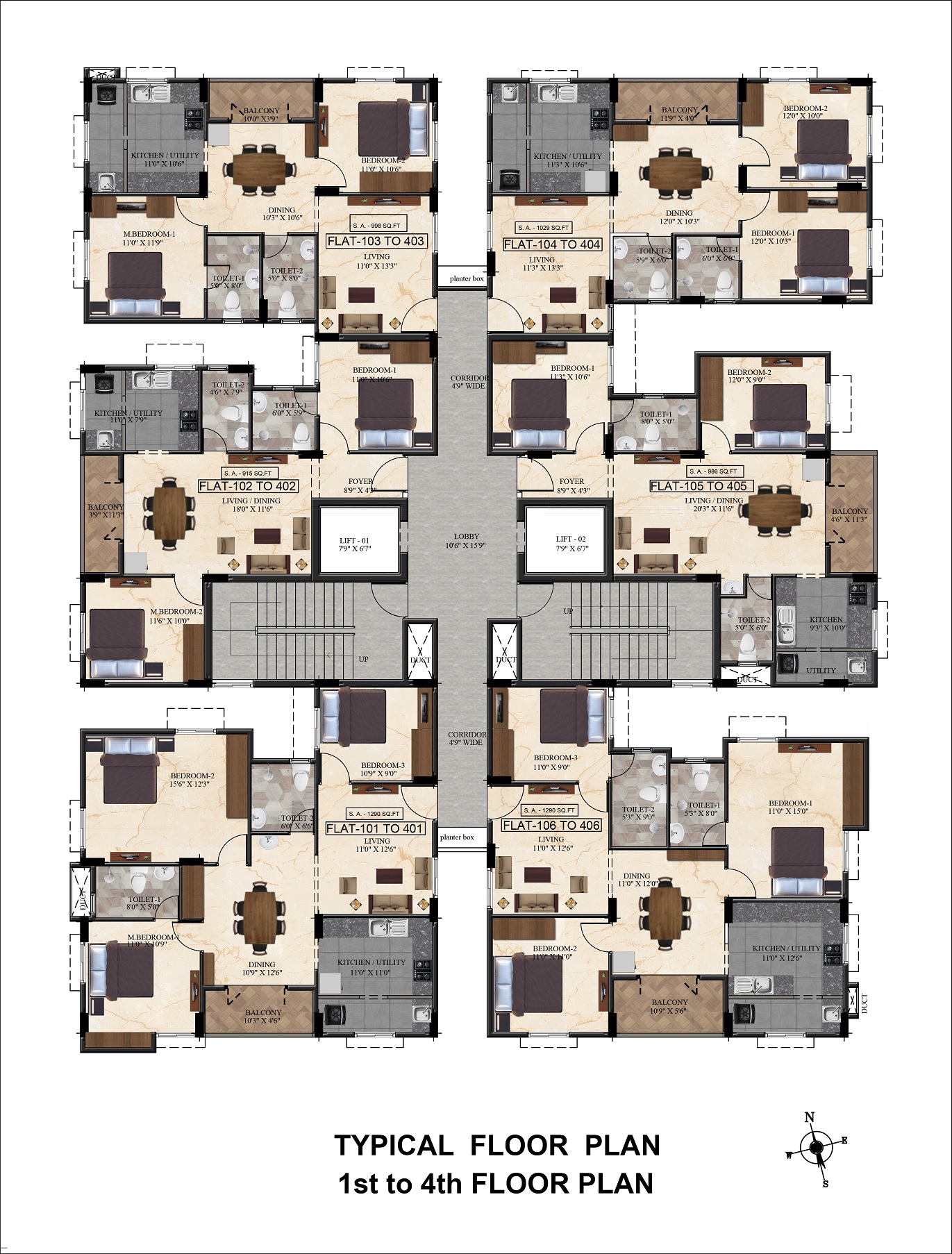 Ramaniyam Syndicate Floor Plans