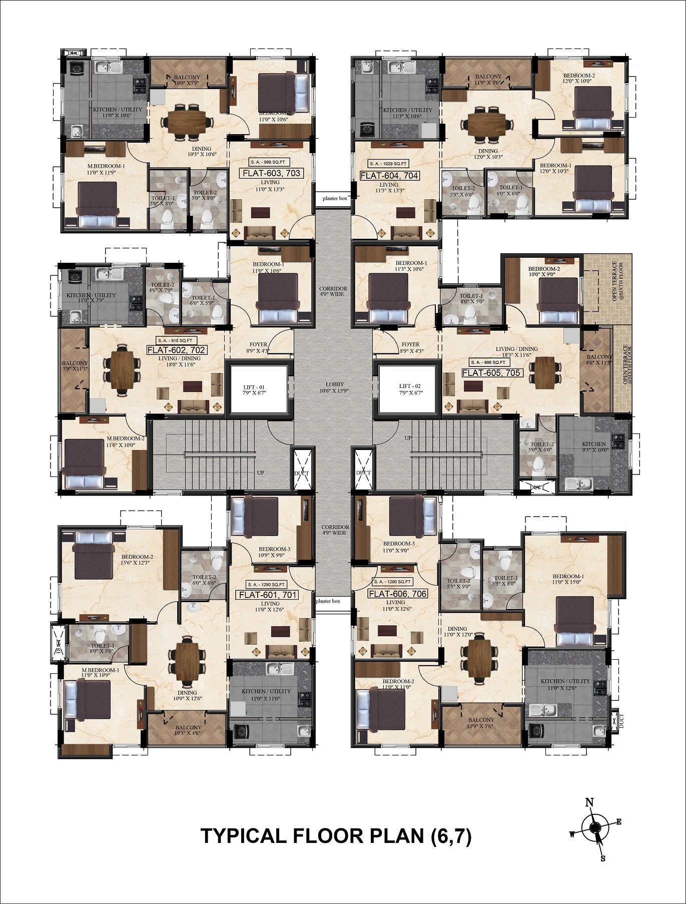 Ramaniyam Syndicate Floor Plans