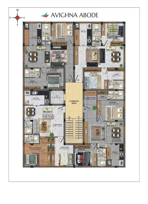 Rucons Avighna Abode Floor Plans