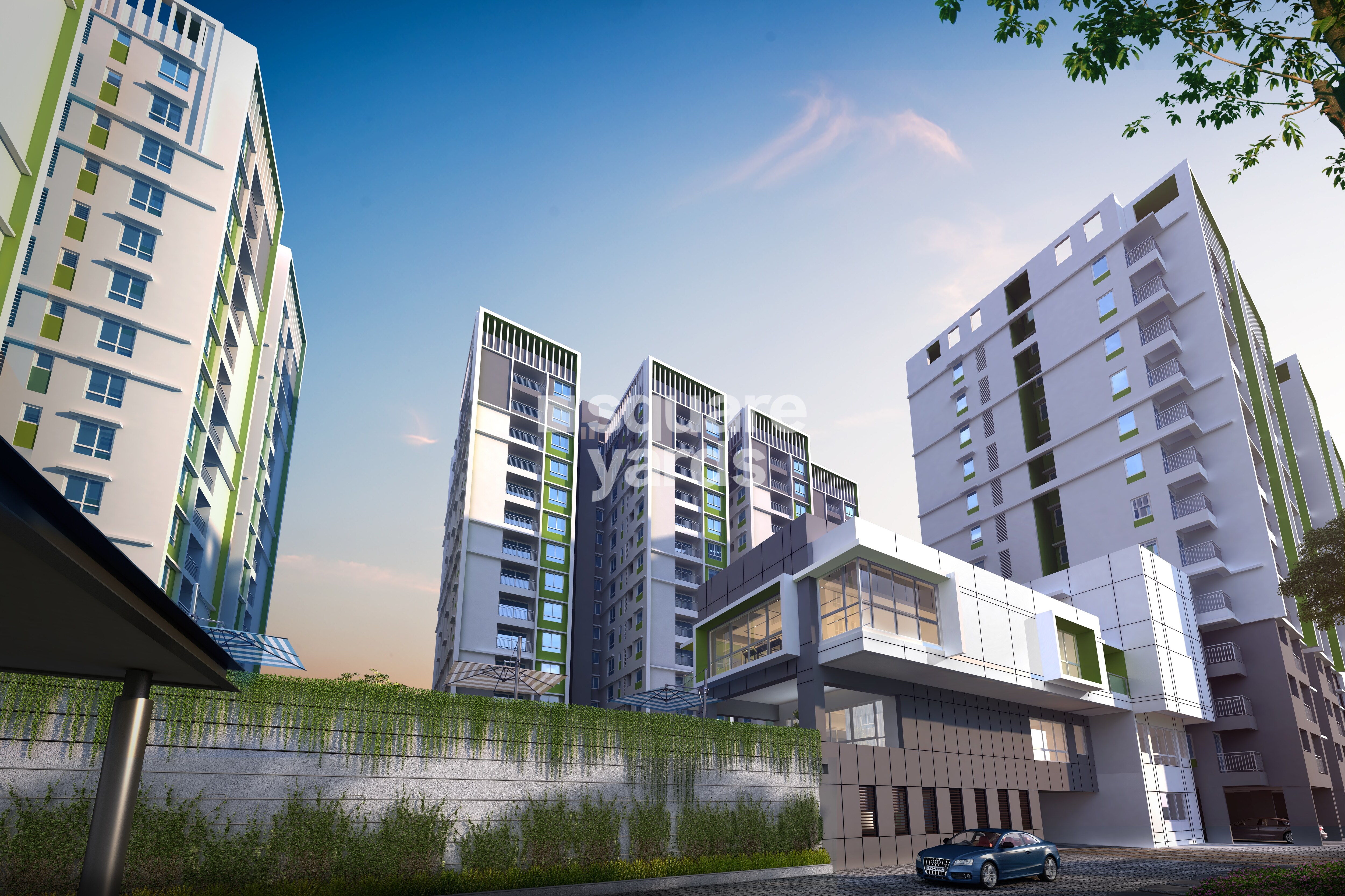 RWD Grand Corridor Apartment Exteriors