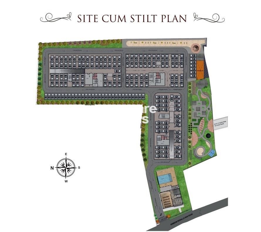 RWD-Waterfront_a collage of photos of a building with a kite