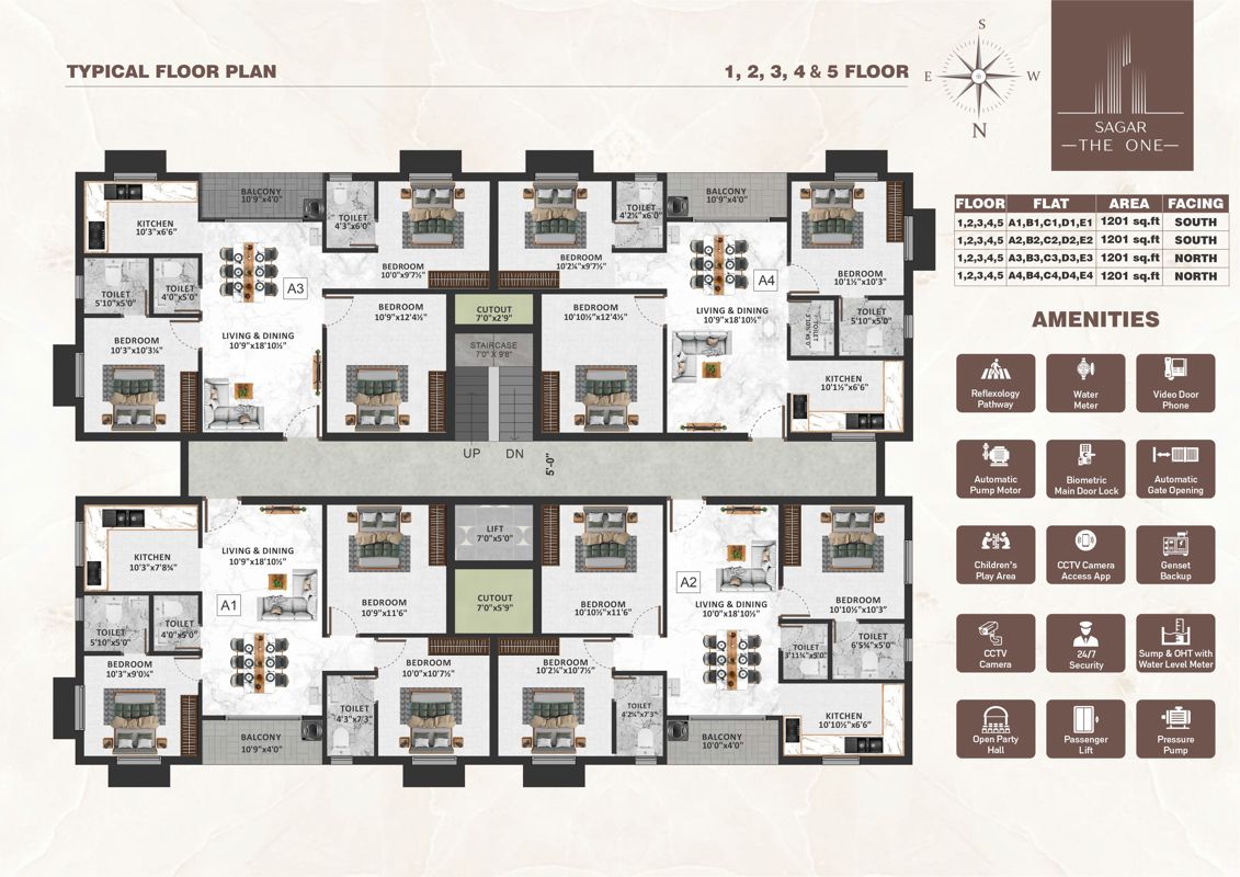 Sagar The One Floor Plans