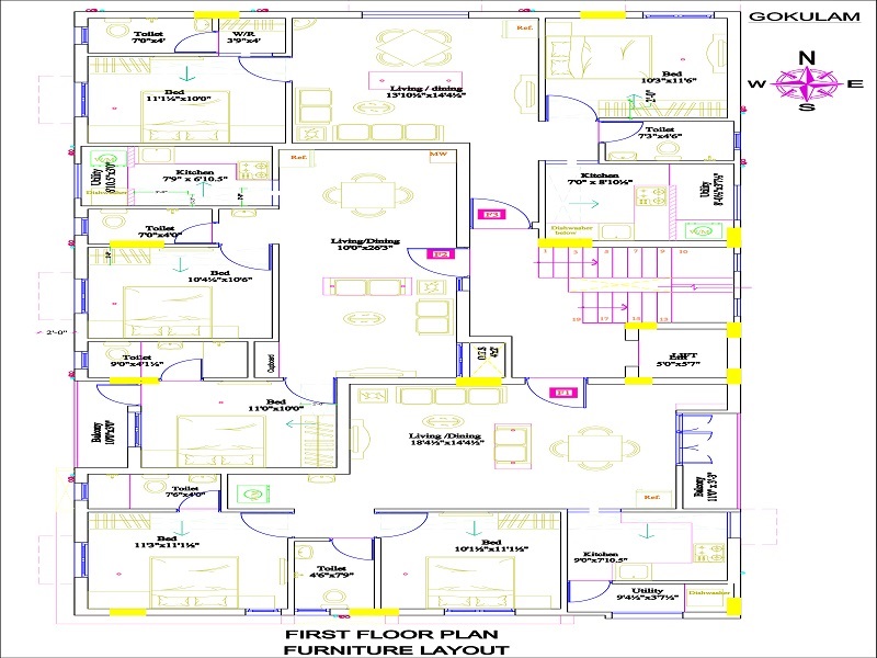 Shri Gokulam Apartments Floor Plans