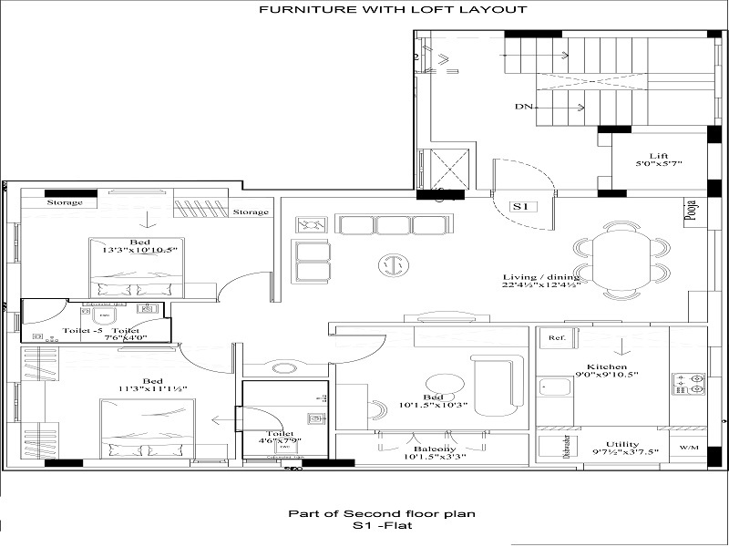 Shri Gokulam Apartments Floor Plans