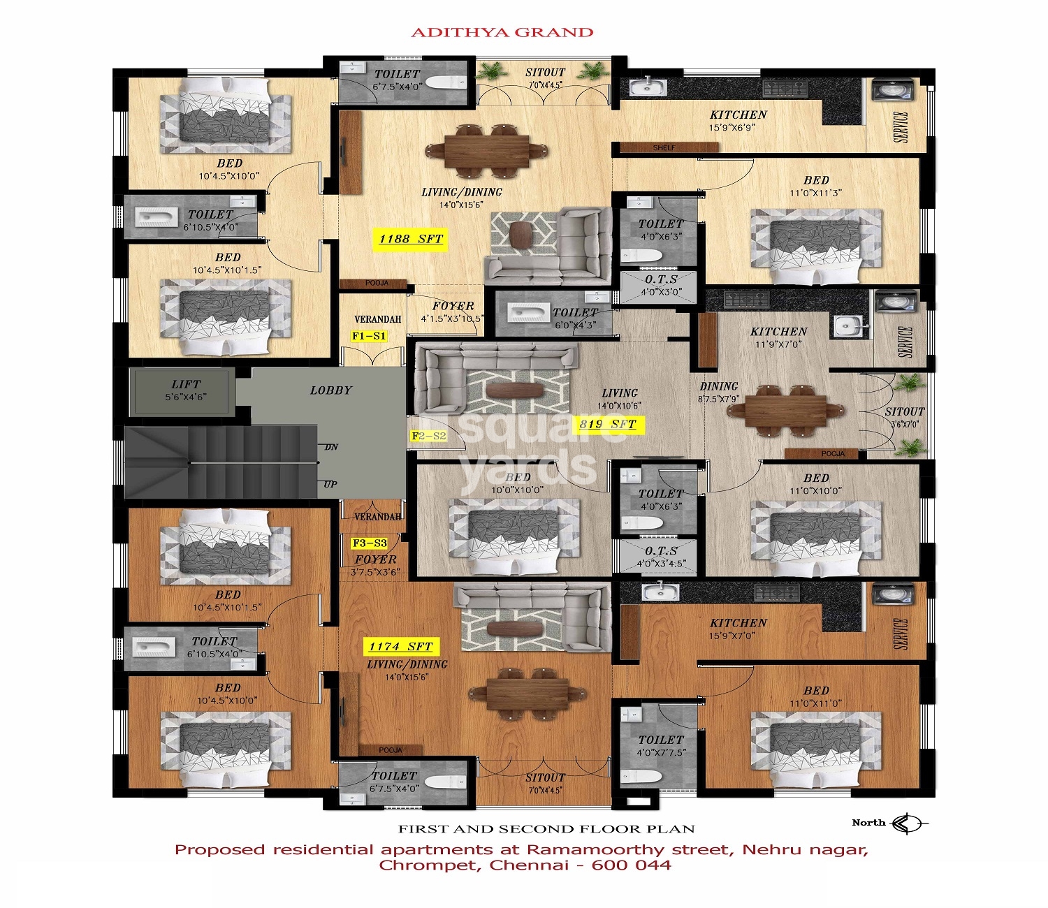 Siva Adhitya Grand Floor Plans