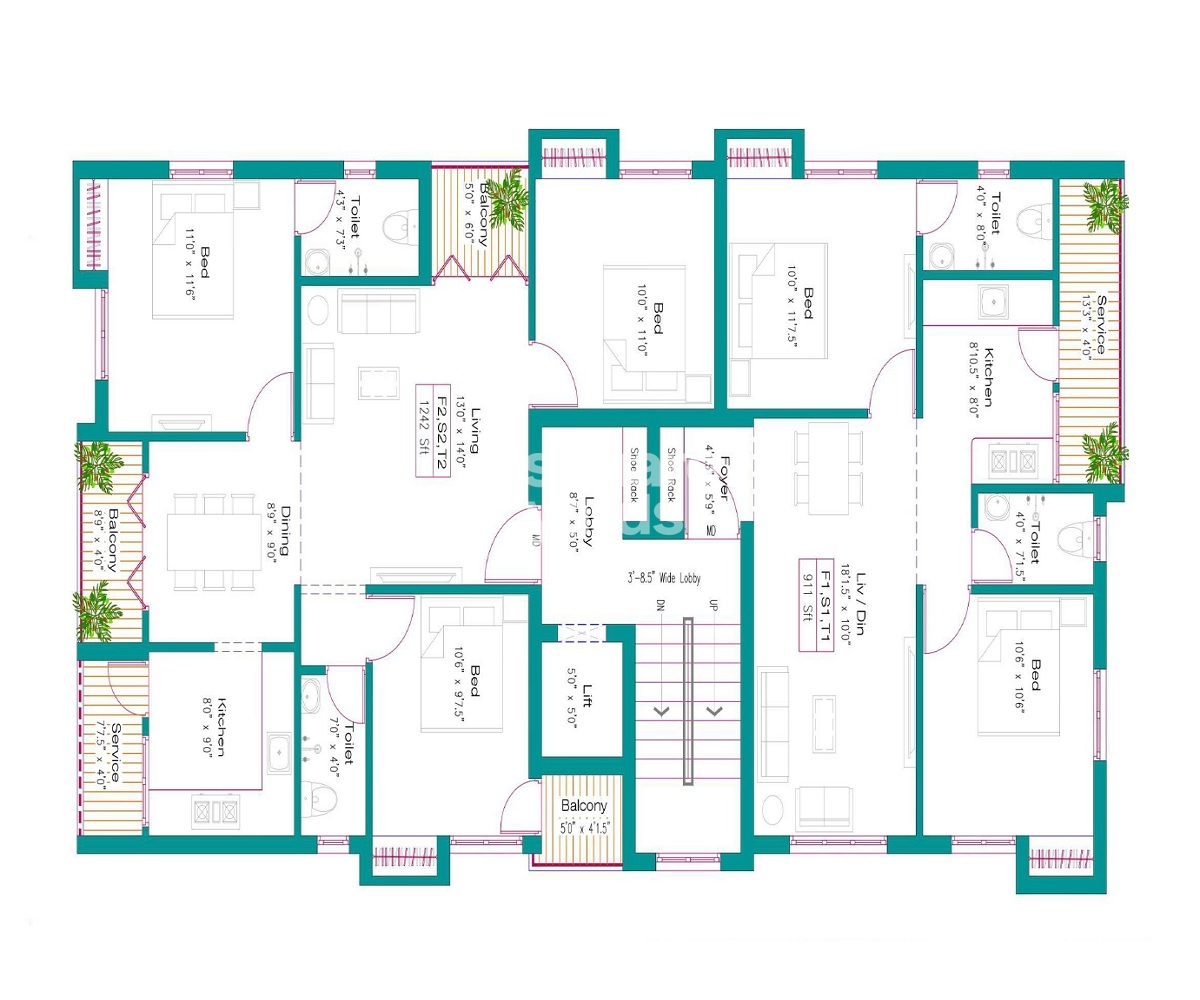 Southland Alankar Fortuna Floor Plans