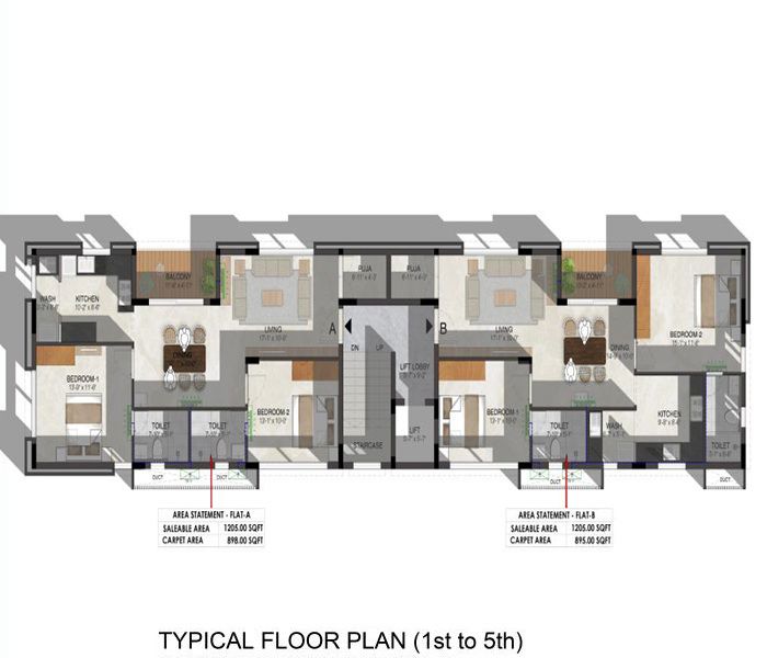 Sreerosh Petunia Floor Plans