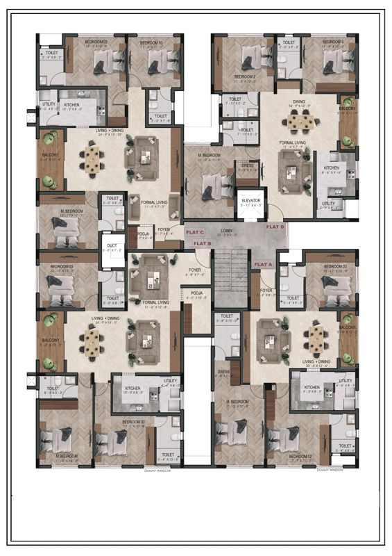 Sreshta Maudgalya Floor Plans