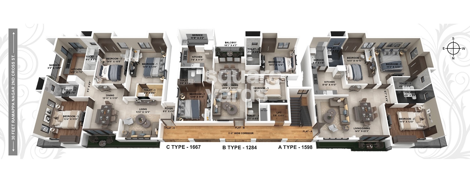 Sri Kirthika The Bliss Floor Plans