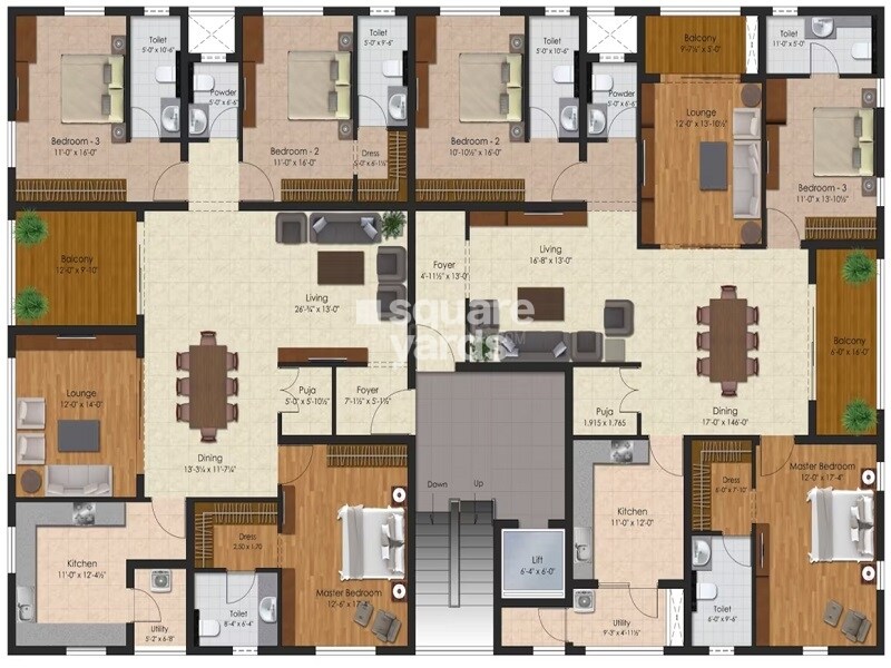 SS Vandana Floor Plans