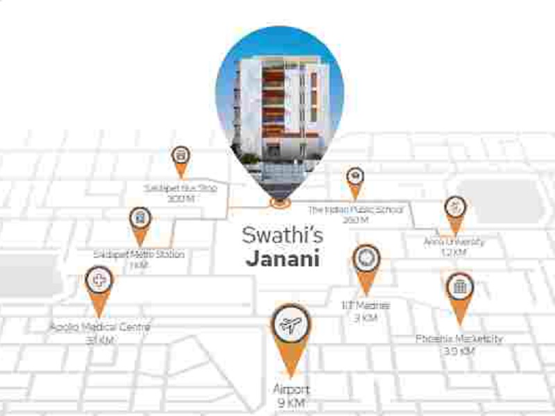 Swathi Janani Apartments Location Image