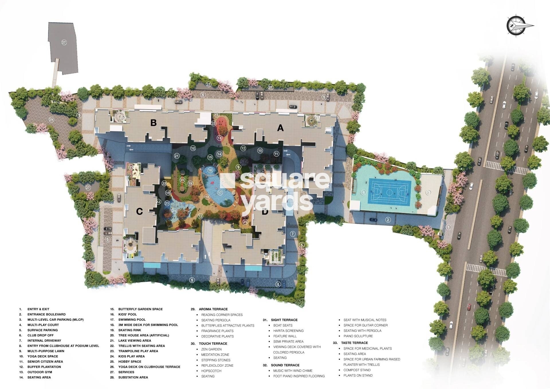 TVS-Emerald-Elements_a collage of photos of a building with a train on it