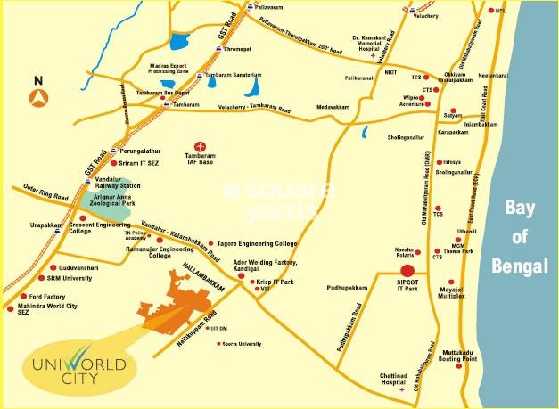 unitech unihomes 2 chennai project location image1 9582