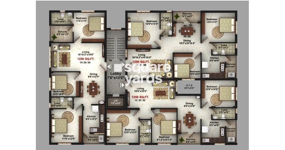 Varthini Tulasi Park Floor Plans