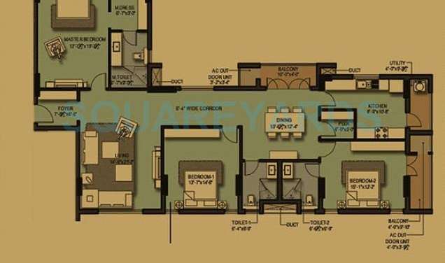 akshaya homes 36 carat apartment 3bhk 2809sqft1