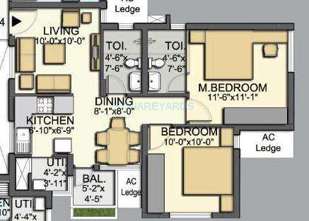 akshaya homes january apartment 2bhk 834sqft1