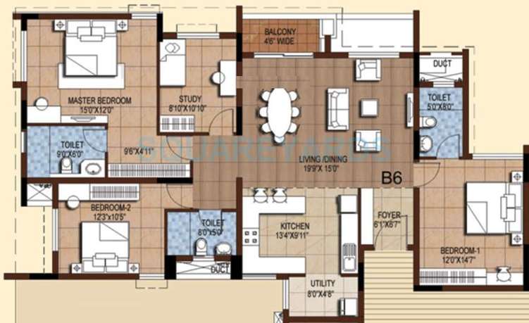 akshaya homes tango apartment 3bhk 1918sqft1