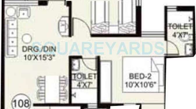 arihant housing frangipani apartment 2bhk 800sqft1